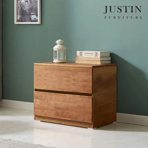 워든 월넛 러버우드 원목 2단 서랍장(600)