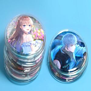 투명 캔뱃지 커버 10p 보관 보호 케이스 원형 굿즈 정리