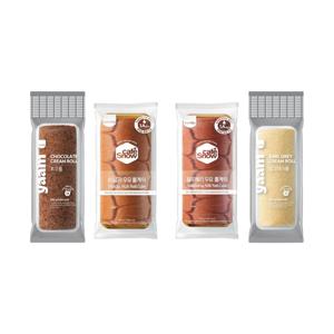 1A등급 원유로 만든 롤케익 4종 2봉 (바닐라/블루베리/초코/얼그레이)