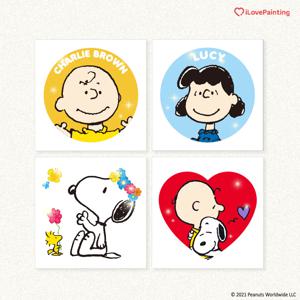 스누피 피너츠 10*10스티커형 보석십자수