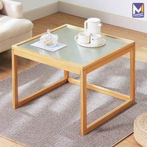 심츠 침대 사이드 테이블 사각 거실 소파 협탁 원목 티테이블 미니 책상 모루 유리 상판