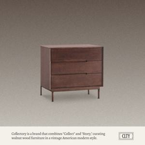 알바로 원목 3단 서랍장 800 2colors