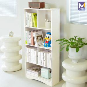 젤리빈 4단 전면 책장 거실 파티션 선반 책상 틈새 수납장 미니책장 아기 유아 책꽂이