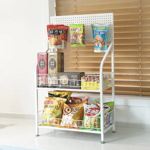 스낵 선반 미니 화이트 과자 진열대 간식 트롤리 팬트리 펜트리 매대 가판대