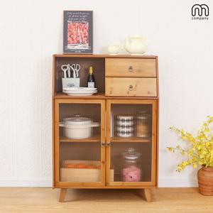 로엠 원목 주방 수납장 선반 정리대 수납함 접시 그릇장 양념통 정리함 찬장 선반장 우드