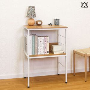 마리나 2단 전면 스탠드 책꽂이 책상 미니 원목 책장 틈새 북선반 책 북타워 낮은 수납장