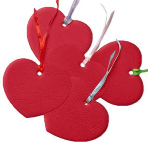 레드 하트 답례품 선물끈 감성 포장택 데코카드 메세지 카드 행택 50매