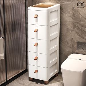 몬드 플라스틱 옷 서랍장 5단 틈새 수납장 미니 슬라이딩 리빙박스 책상 서랍 선반