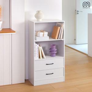 에블린 4단 침실 서랍장 침대 옆 협탁 미니 옷 정리함 원목 오픈형 책상 틈새 서재 수납장