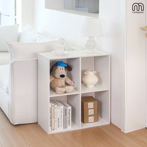 조이 2단 화이트 인테리어 책상 책꽂이 책 수납장 미니 책장 선반 틈새 북선반 원목 전면