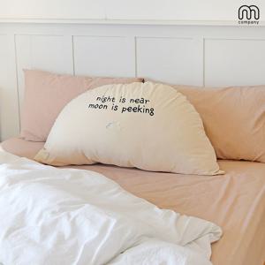 엠마 반달 등쿠션 침대 헤드쿠션 대형 등받이쿠션 바디필로우 집순이 베개 쇼파쿠션 솜포함