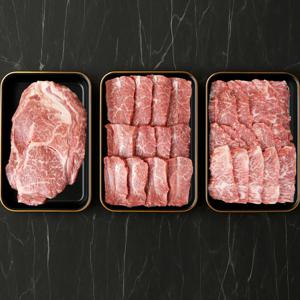 +1등급 한우 선물 세트 1kg 소고기 구이용