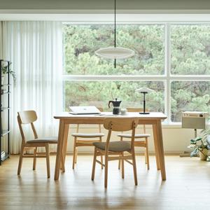 도노 내추럴 세라믹 4인 식탁세트 (플레인의자4 포함)