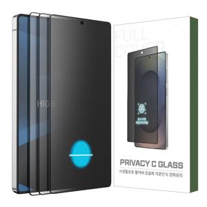 갤럭시 S25 울트라 C사생활보호 지문방지 초음파 플러스 지문인식 강화유리 보호필름 3매