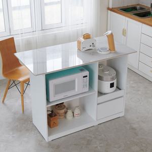 몬스터 1200 아일랜드 홈바 주방 수납장 식탁 테이블 보조 조리대 미니 밥솥 밥통 렌지대