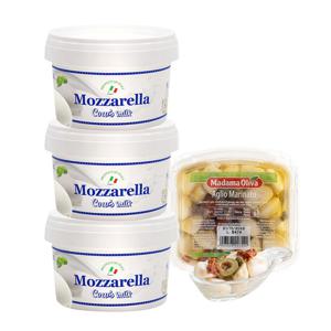 모짜렐라 카우 치즈 100g*3개/5개 + 마다마 냉장 마늘절임 300g*1개