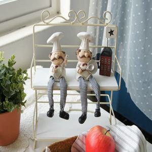 카페소품 앉은 주방장 인형 1P