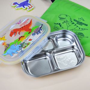 티라노 유아동 레이저 기본형 식판 공룡 도시락 어린이집 가방세트 유치원 국산 스텐304