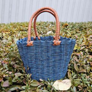 라탄 빨대가방 원형 소 바캉스 물놀이 캠핑 목욕 수영 빨래 피크닉 바구니