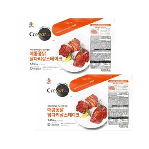 크레잇 매콤퐁닭 닭다리살 스테이크 1.15kg x2개