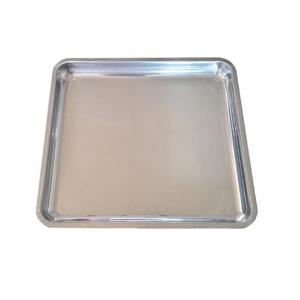 스텐 쟁반 사각 트레이 미니 오븐 민자 메탈 철제 은쟁반 실버 밧드 스테인레스 받침대 캠핑
