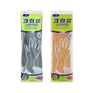 크린랩 ES 컬러 고무장갑 중형 설거지 청소 김장