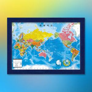 세계지도 직소퍼즐 액자세트 1000피스 한글판