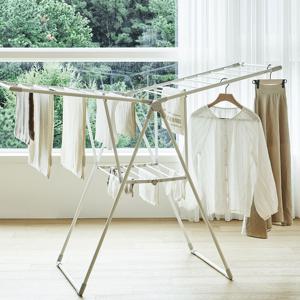 에브리 양날개 빨래건조대 접이식 대형 고급 이불 빨래건조대 (화이트)