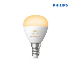필립스 휴 블루투스 화이트 앰비언스 러스터 E14램프 5.1W 스마트 Hue 전구