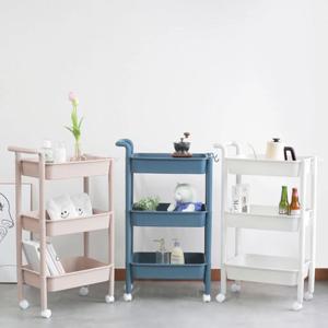 이동식 트롤리 주방 선반 기저귀 트레이 바퀴달린 무빙카트 3단 4단