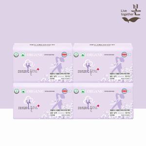 유기농 생리대 본플러스 오버나이트 10P, 4팩