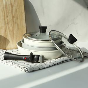 [리퍼] 공간활용 탈부착핸들 프리미엄 인덕션 스토리냄비 7종세트