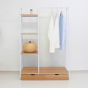 [리퍼] 로이드 드레스룸 선반 수납행거 서랍형