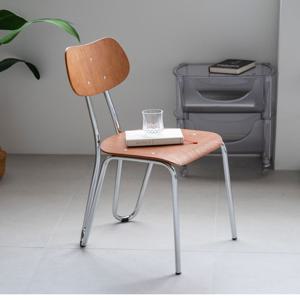 [리퍼] 미르체어 원목 크롬 미드센추리 모던 인테리어 의자