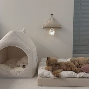 패브릭조명 핸드메이드 인테리어쿠션 USB충전 수면 무드등