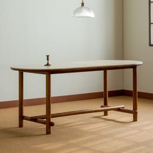 [리퍼] 로이 세라믹 타원형 식탁/책상/카페 테이블 1800