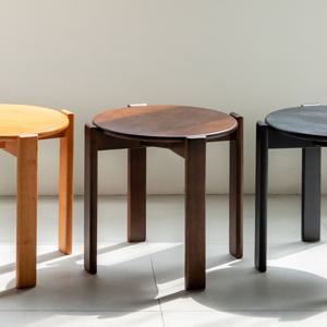 [리퍼] 토이 스툴 우드 원목 보조 의자 카페 인테리어 디자인 화장대 체어