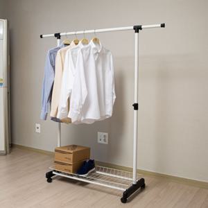 [리퍼]프라임 뉴 원터치 이동식 행거 32파이 드레스룸 다용도 수납 옷걸이 815-1