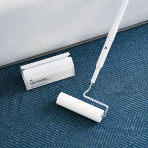 스탠드형 테이프클리너 16cm 돌돌이 본체세트 (연장봉+리필10개+케이스)