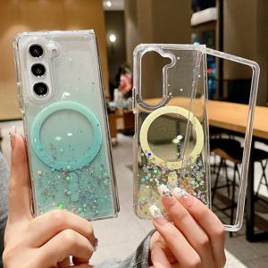 갤럭시 지폴드 7 6 5 4 3 아쿠아 클리어 맥세이프 케이스 ZFOLD Z폴드 F330