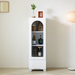 루비온 유리 도어 서랍 유리장 장식장 400 (2color)