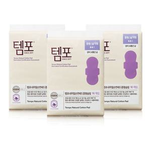 템포 내추럴순면 중형 16개입 x 3팩