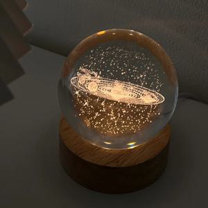 무료각인 수정구 크리스탈 무드등 03.태양계