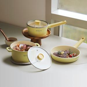 국내생산 머랭 IH 인덕션 3종세트 (편수냄비18+양수냄비20+후라이팬24)