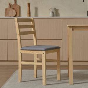 델카 LITE 체어 내추럴 2개 세트