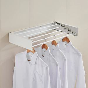 접이식 벽부착 슬림 빨래 건조대 대형 스텐 벽행거 욕실 베란다 벽면 수건 폴딩 원룸 공간