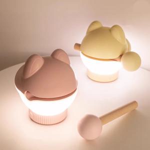 bookaz 톡톡치면 켜지는 목탁 고양이 무드등