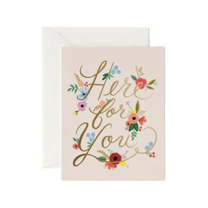 Floral Here for You Card 응원 카드