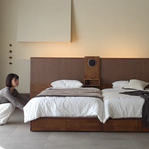 듀엘라 슬라이딩 트윈 침대 프레임