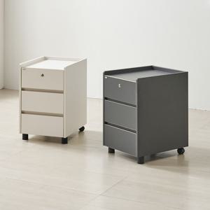 그리도라 사무실 사무용 3단서랍장 잠금 보조 이동 서랍장
